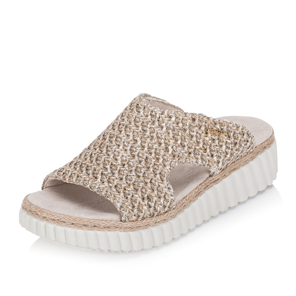 detail Dámské nazouváky RIEKER 69280-60 béžová S6