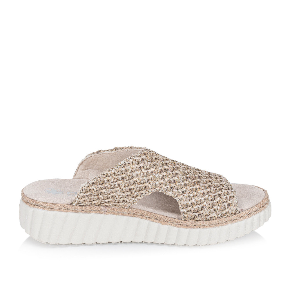 detail Dámské nazouváky RIEKER 69280-60 béžová S6