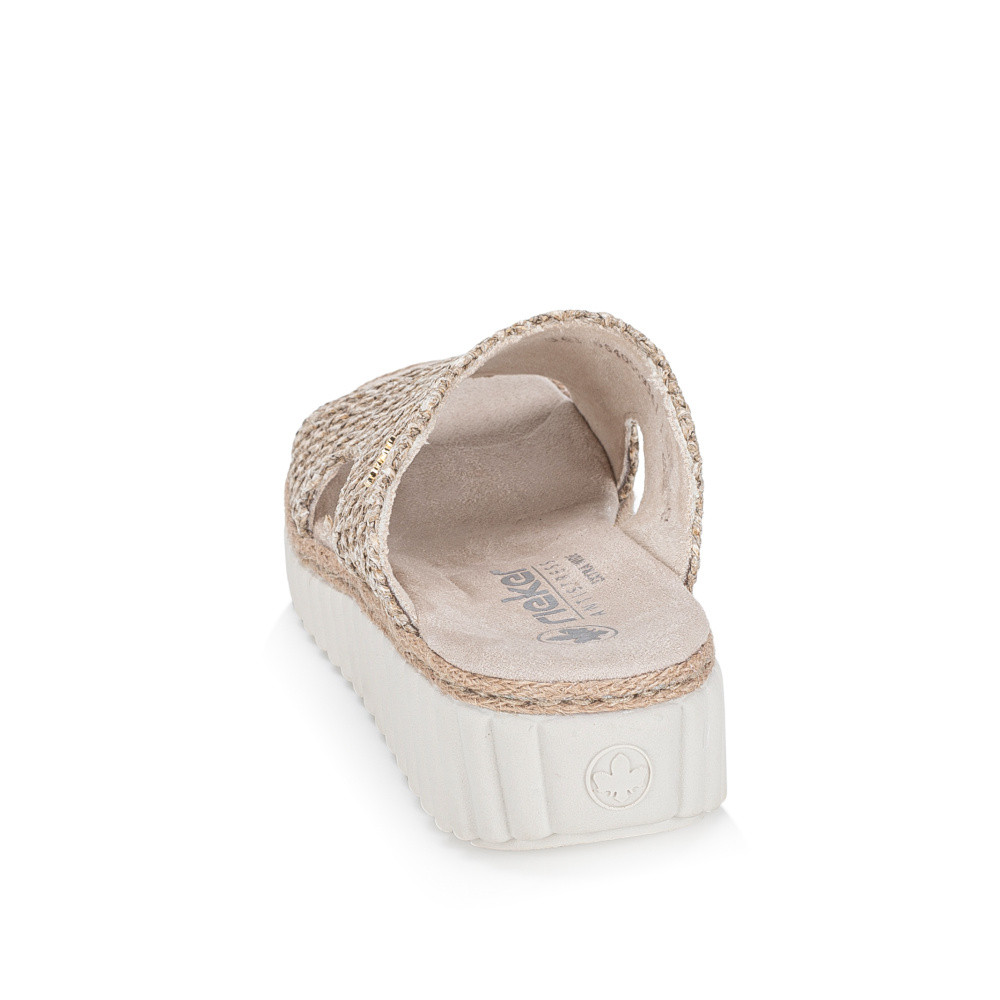 detail Dámské nazouváky RIEKER 69280-60 béžová S6