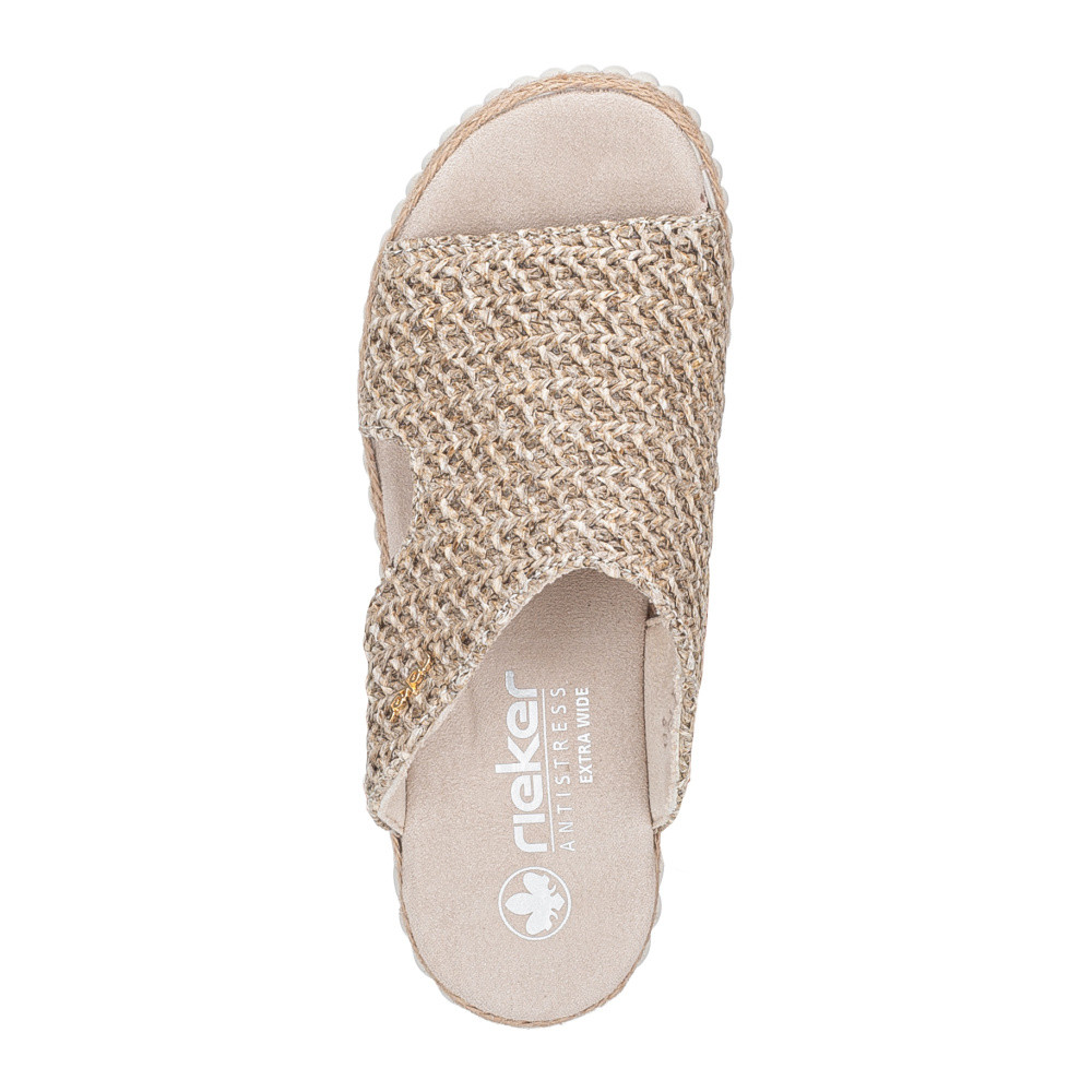 detail Dámské nazouváky RIEKER 69280-60 béžová S6