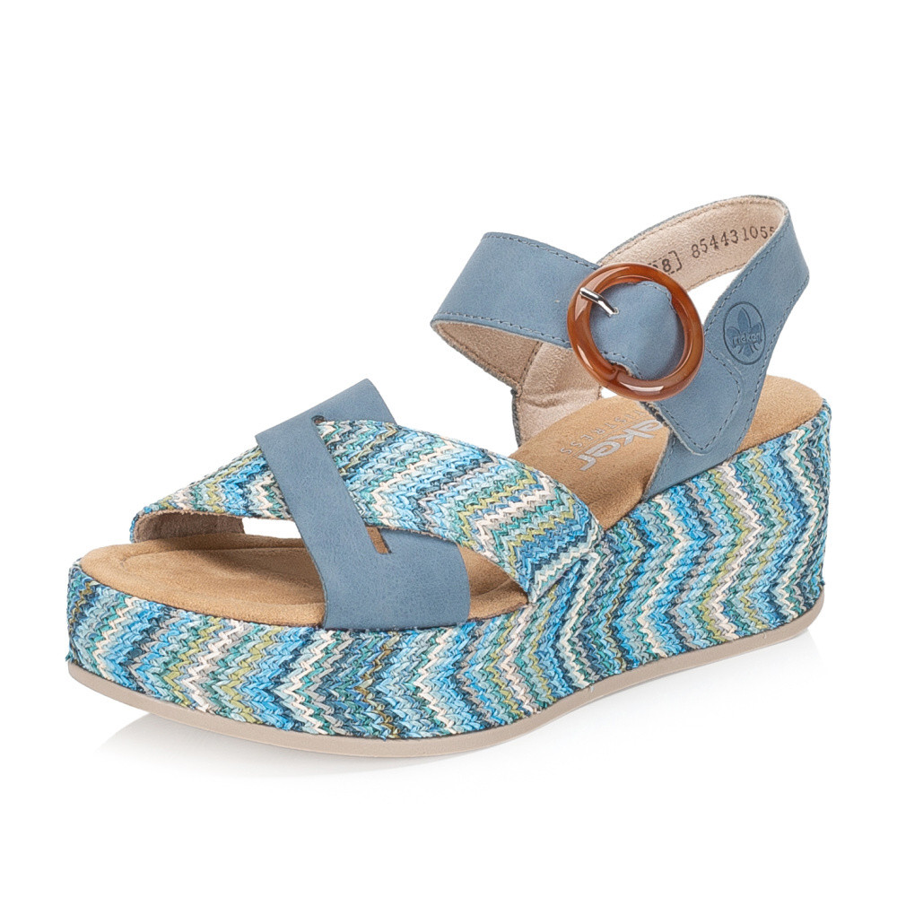 detail Dámské sandály RIEKER 69469-14 modrá S6