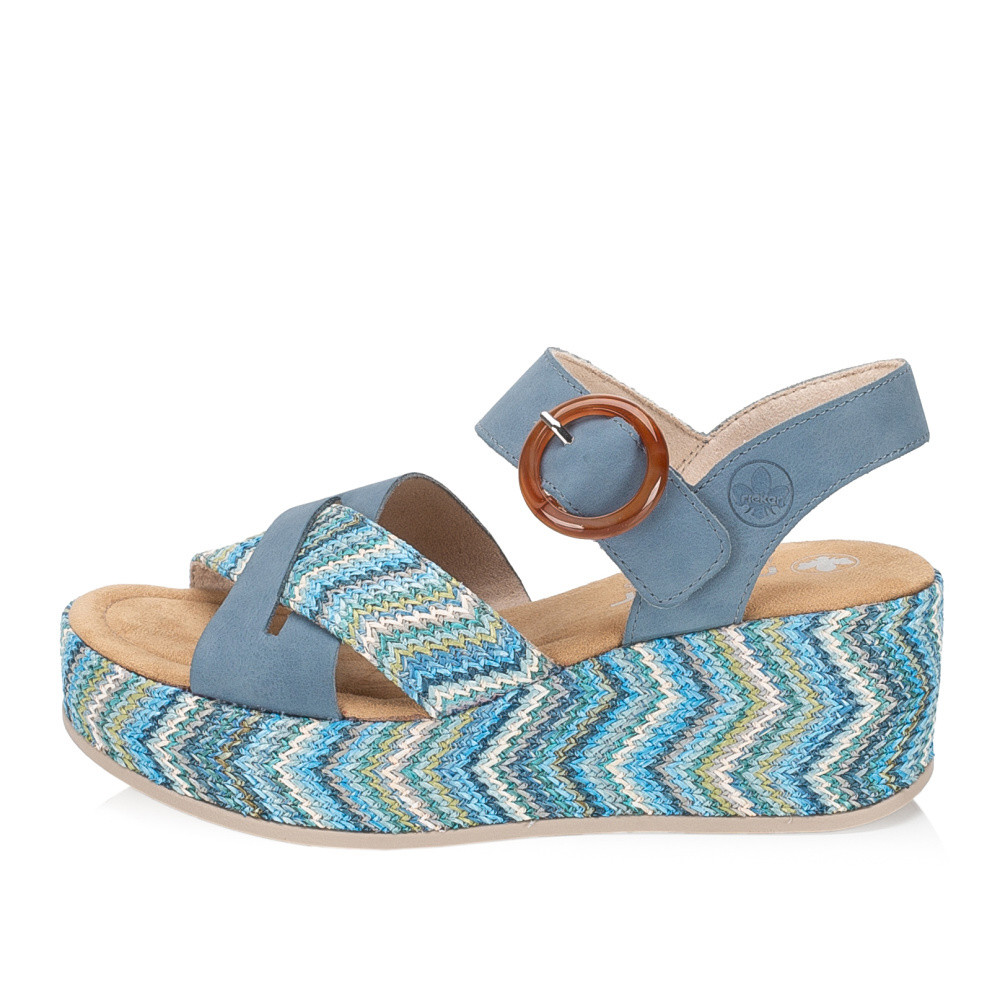 detail Dámské sandály RIEKER 69469-14 modrá S6
