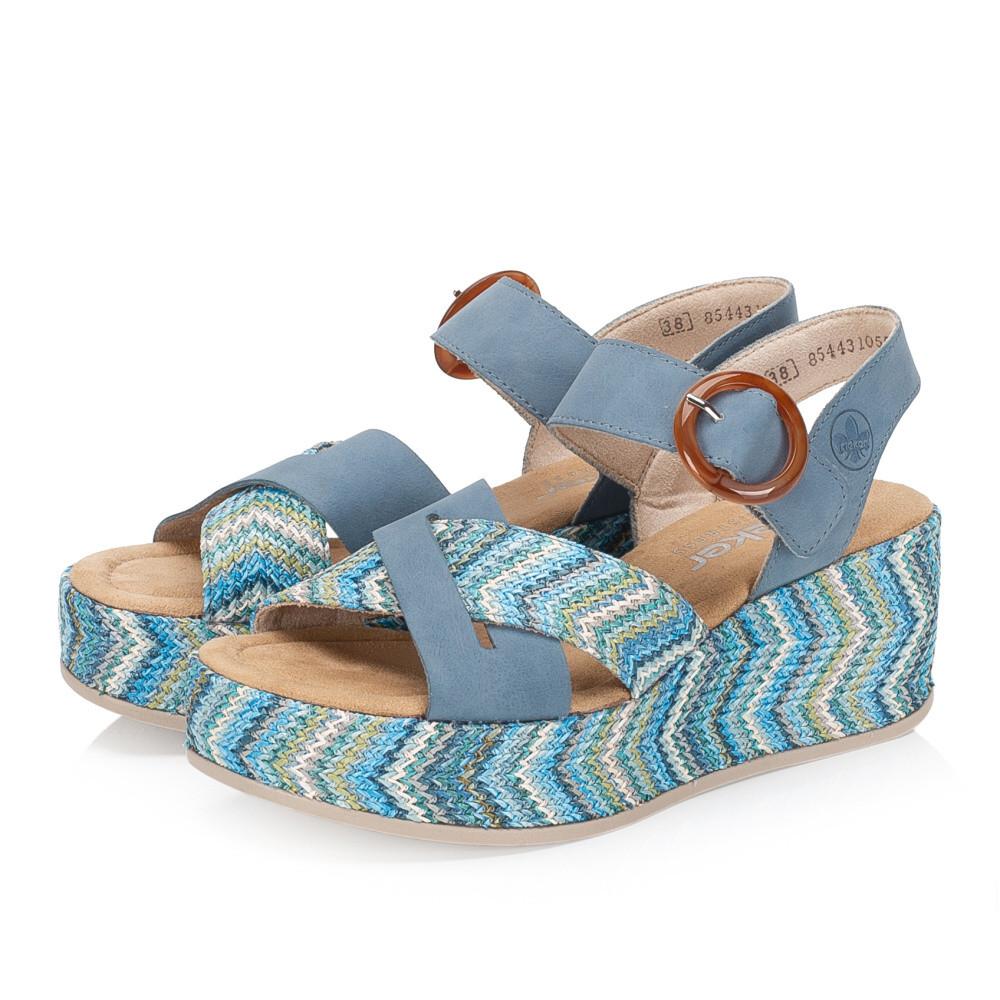 detail Dámské sandály RIEKER 69469-14 modrá S6