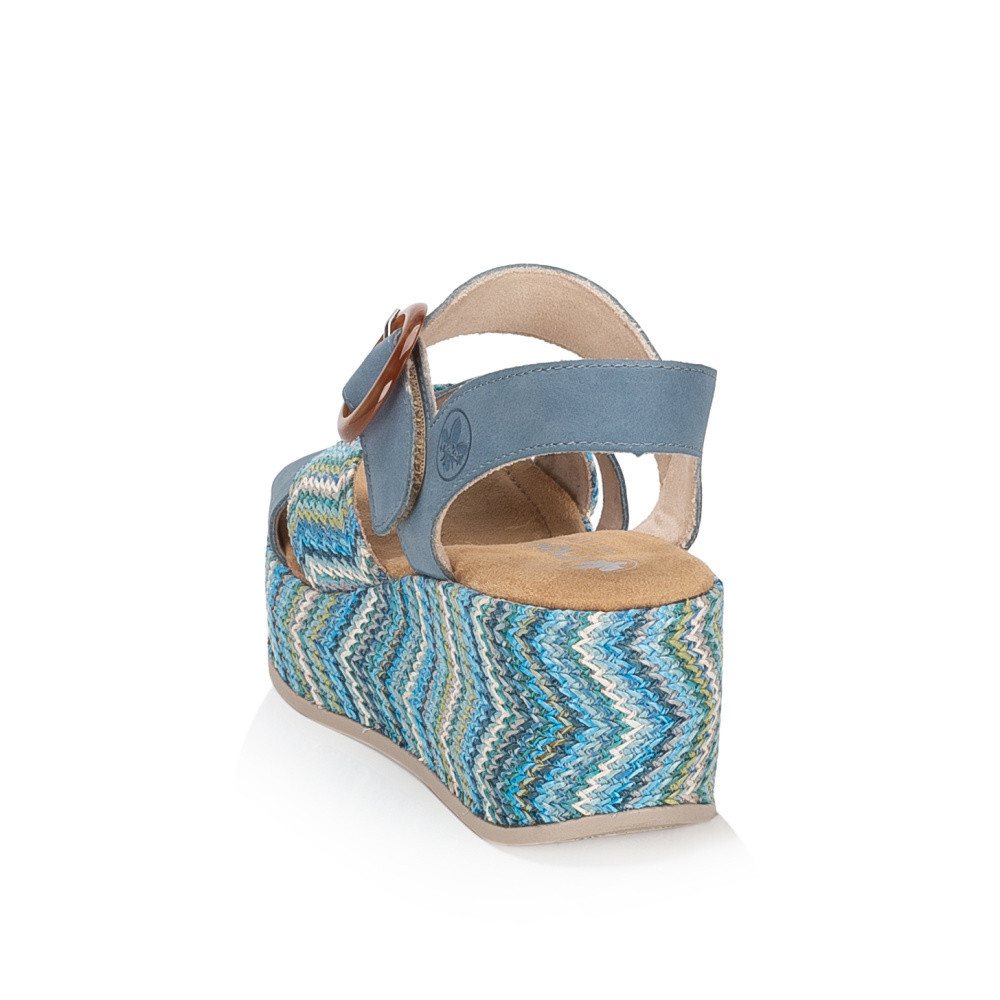 detail Dámské sandály RIEKER 69469-14 modrá S6