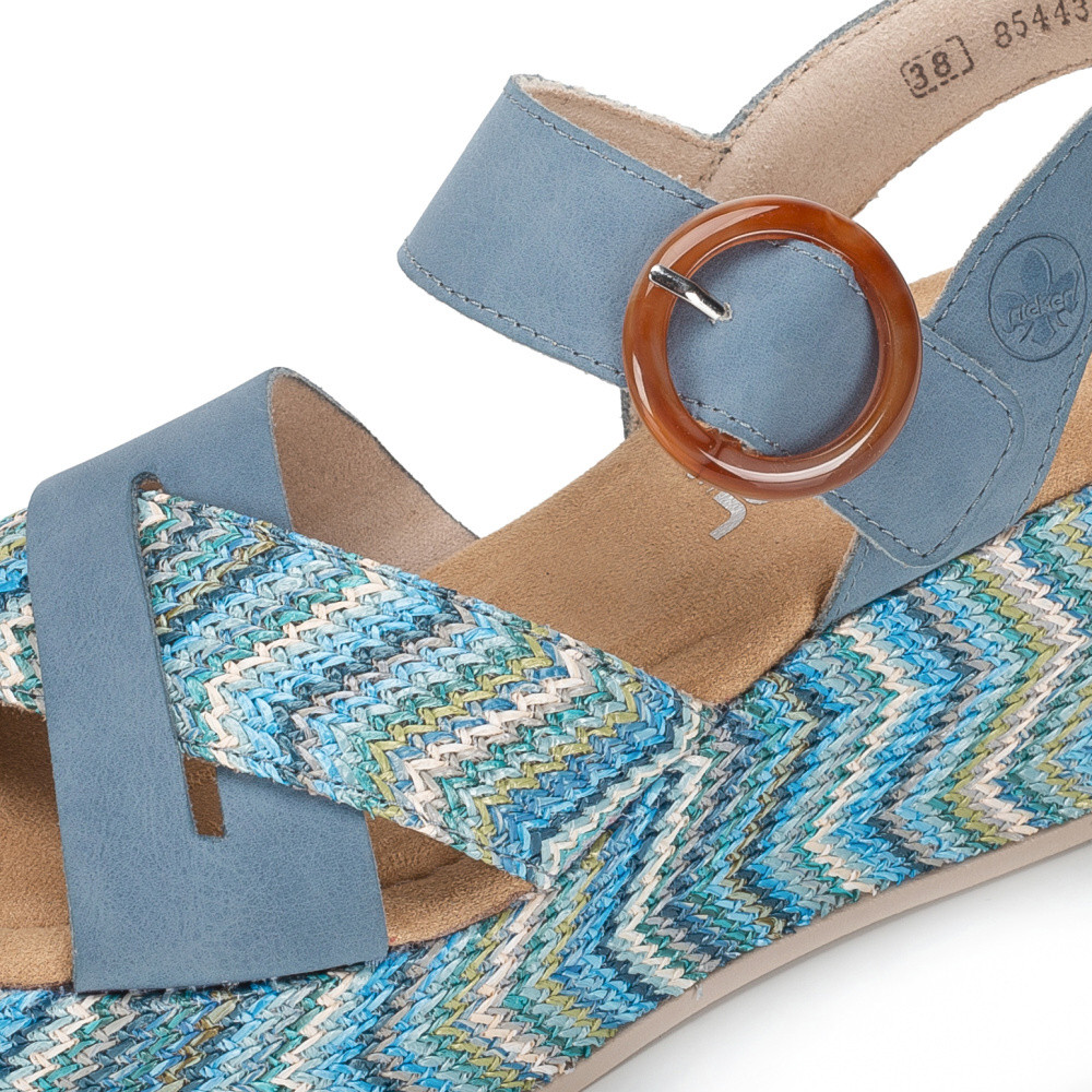 detail Dámské sandály RIEKER 69469-14 modrá S6