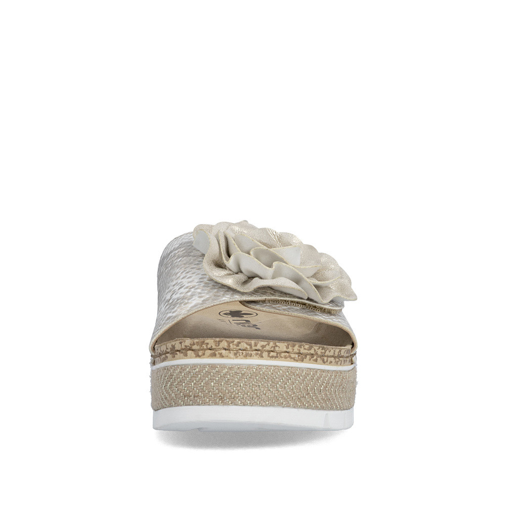 detail Dámské nazouváky RIEKER 69562-90 zlatá S6