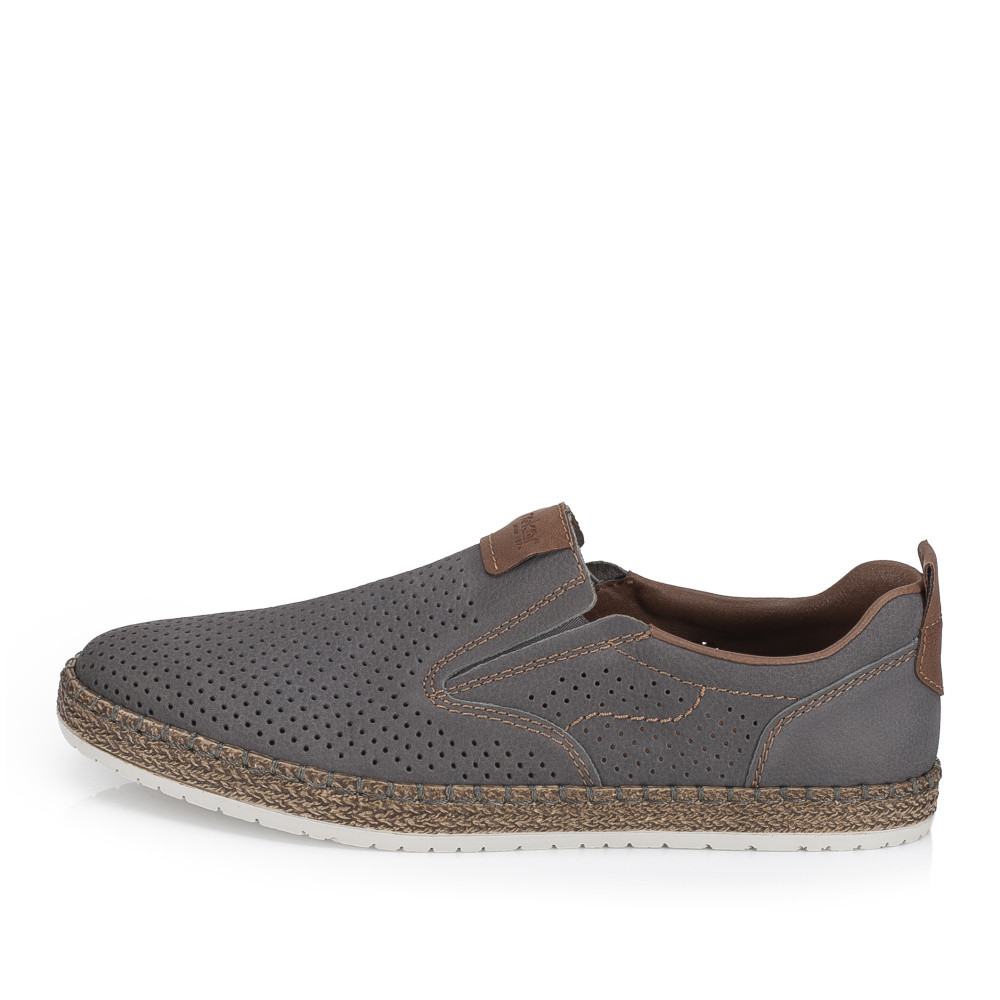 detail Pánské mokasíny RIEKER B5258-40 šedá S6