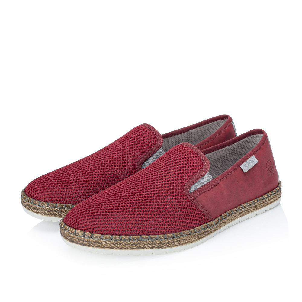 detail Pánské mokasíny RIEKER B5265-33 červená S6