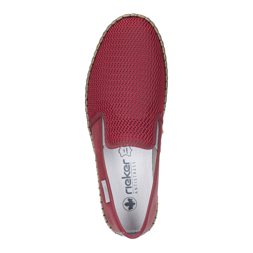 detail Pánské mokasíny RIEKER B5265-33 červená S6