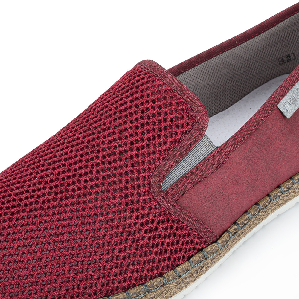 detail Pánské mokasíny RIEKER B5265-33 červená S6