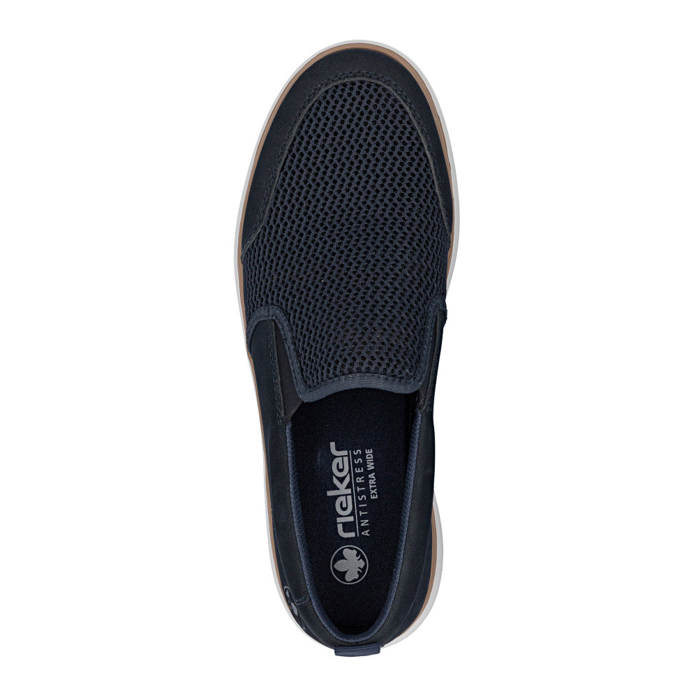 detail Pánské mokasíny RIEKER B6356-14 modrá S6