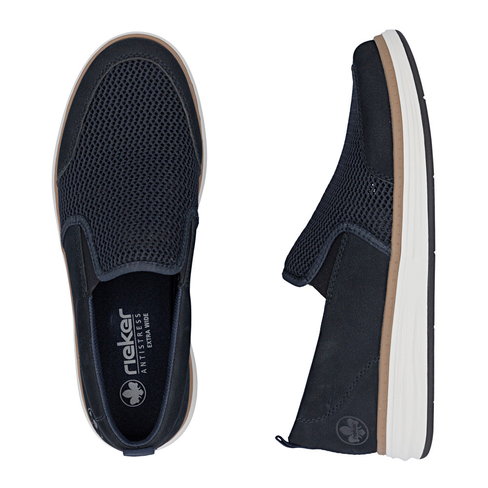 detail Pánské mokasíny RIEKER B6356-14 modrá S6