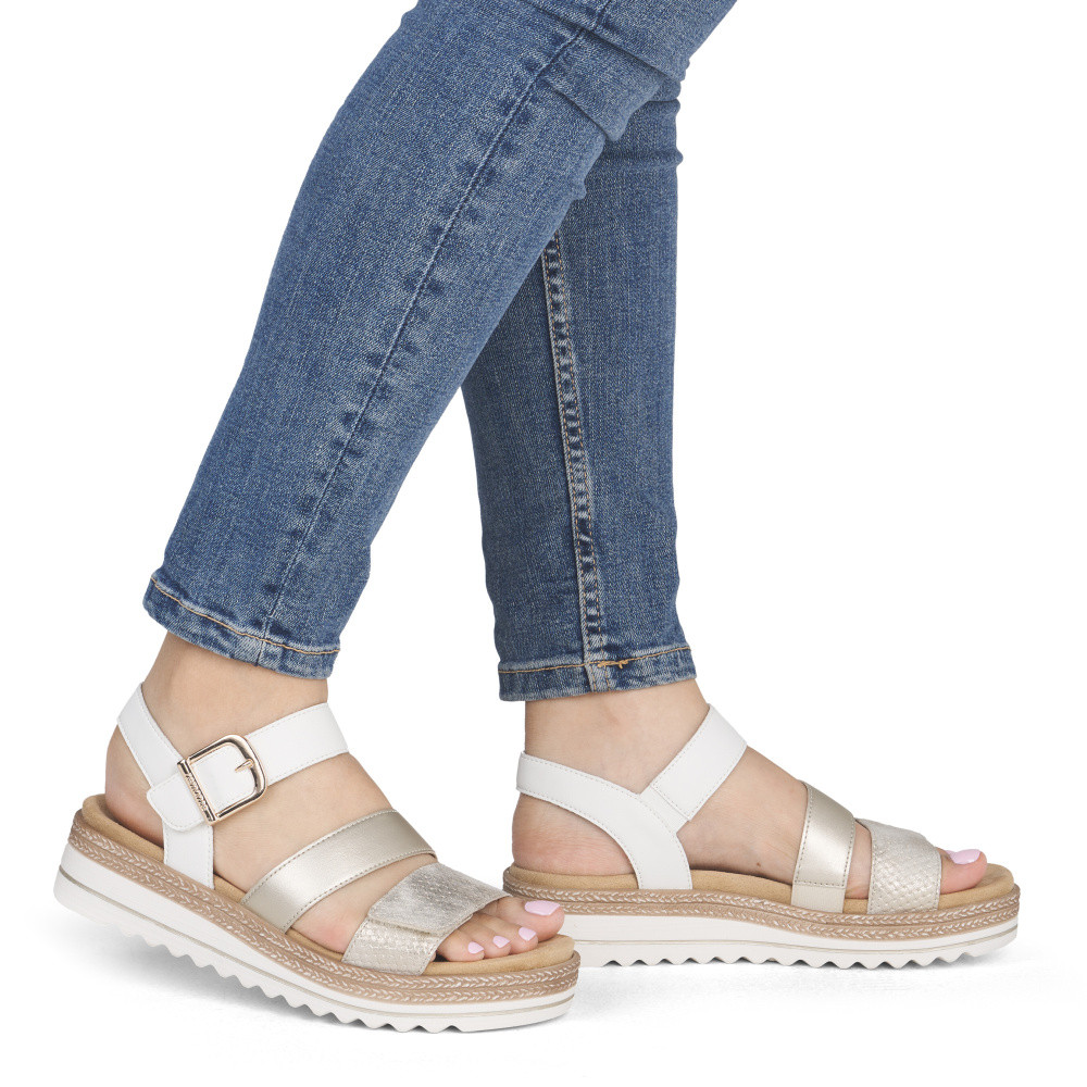 detail Dámské sandály REMONTE D0Q55-92 zlatá S6