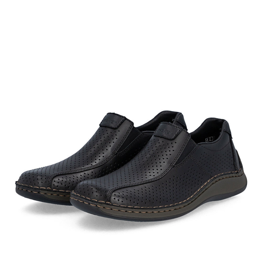 detail Pánské mokasíny RIEKER 05272-00 černá S6