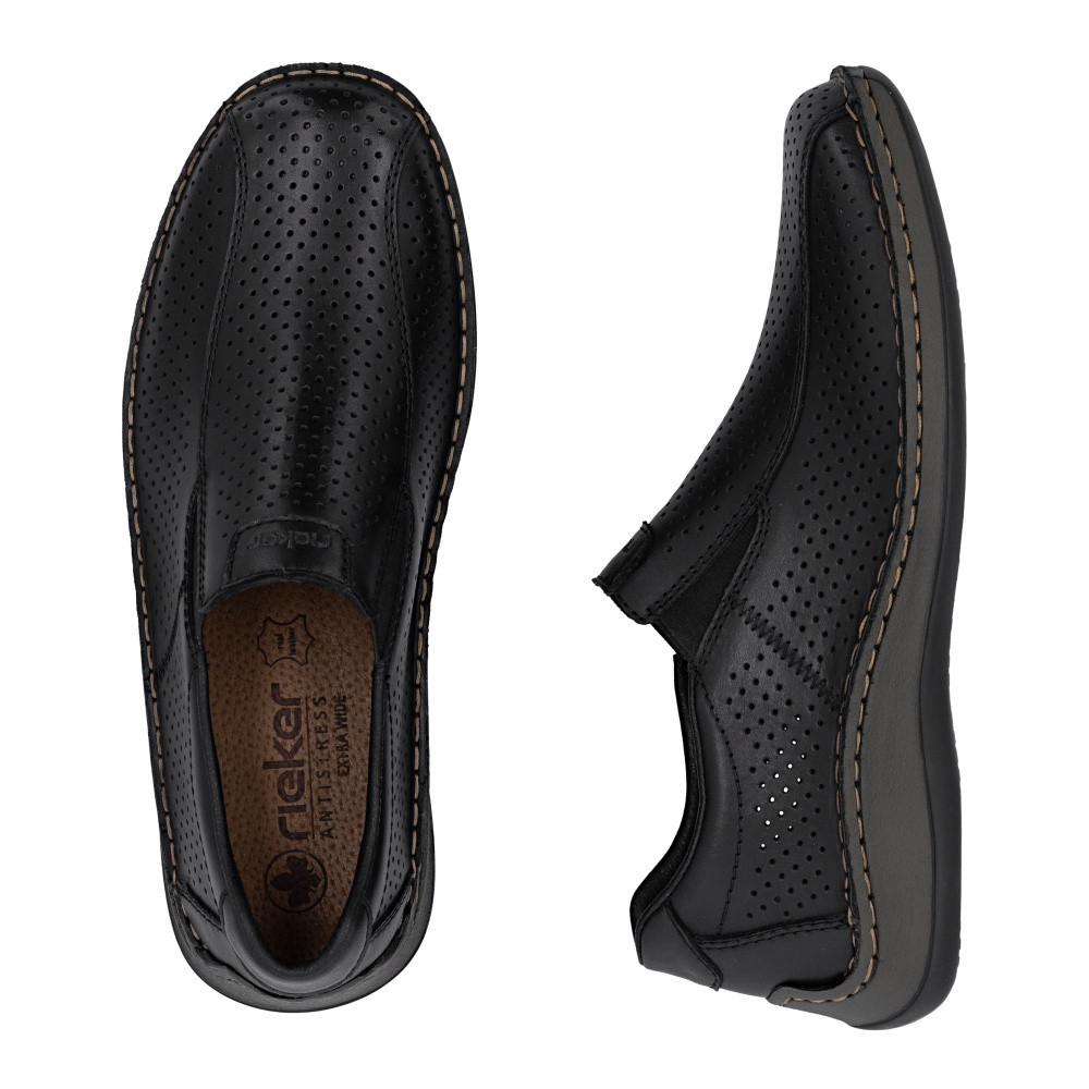 detail Pánské mokasíny RIEKER 05272-00 černá S6