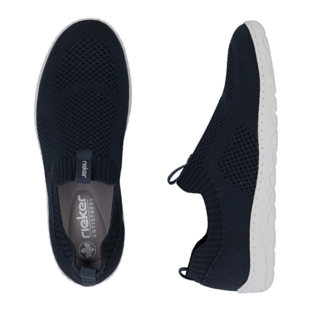 detail Pánské mokasíny RIEKER 08357-14 modrá S6