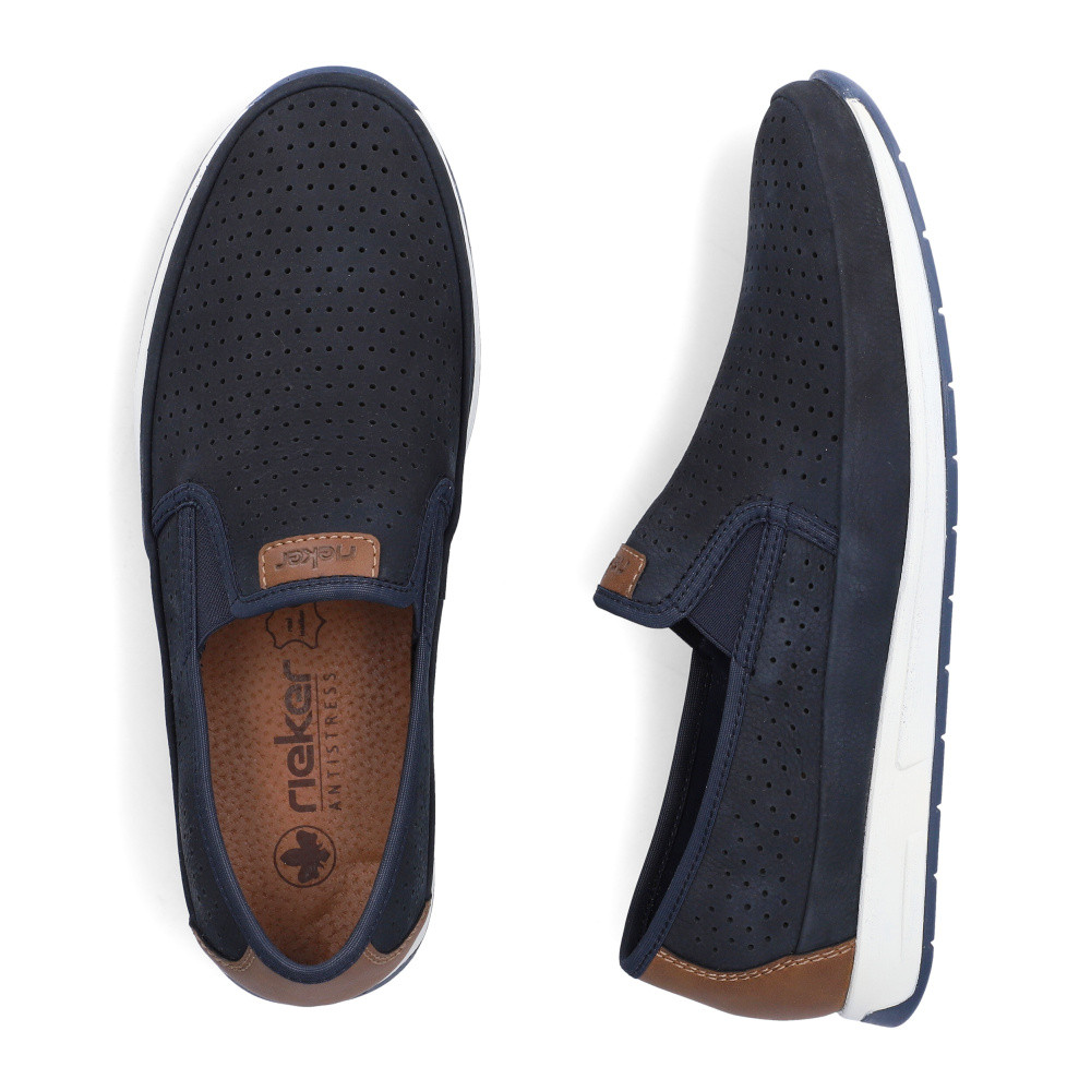 detail Pánské mokasíny RIEKER 11955-14 modrá S6