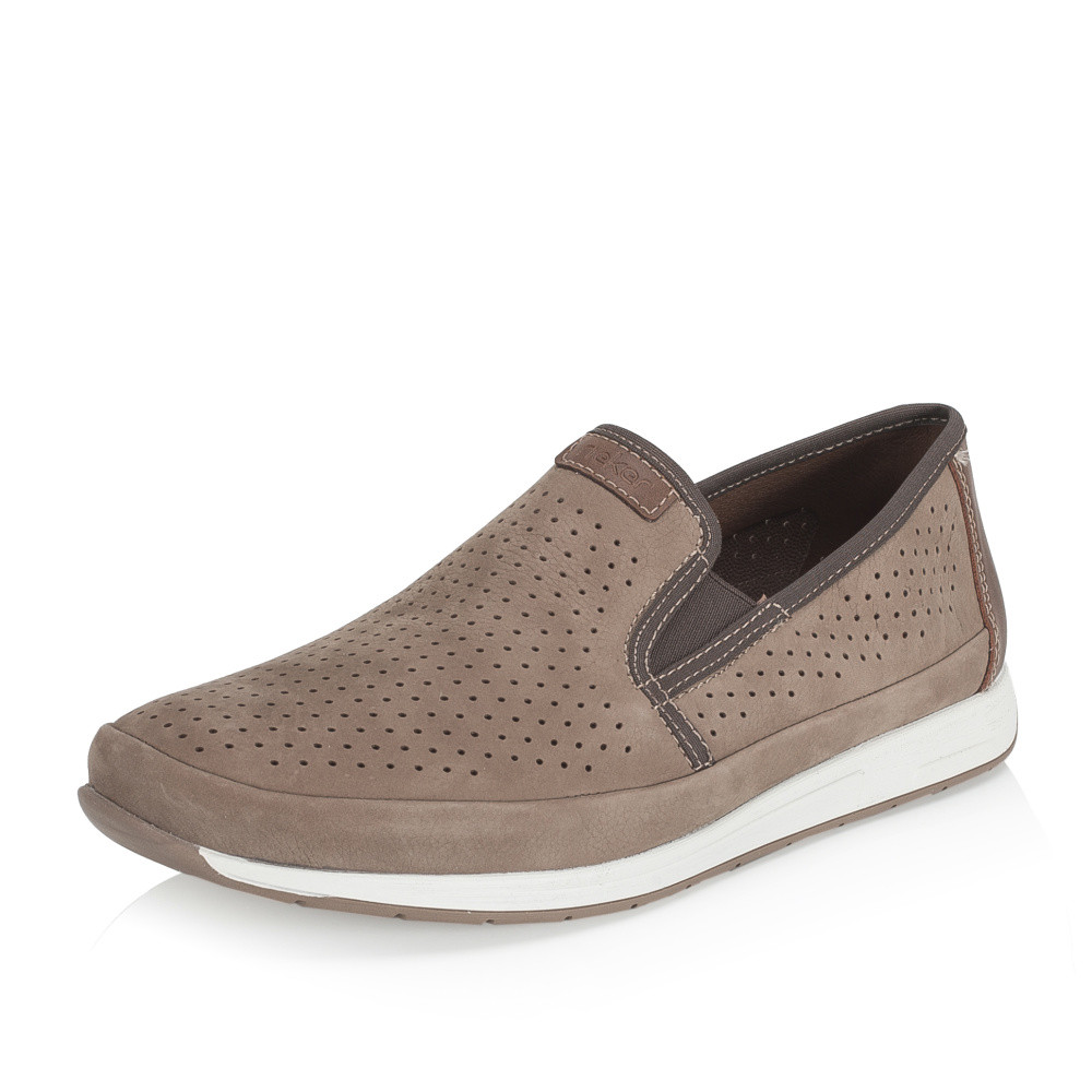 detail Pánské mokasíny RIEKER 11955-64 béžová S6