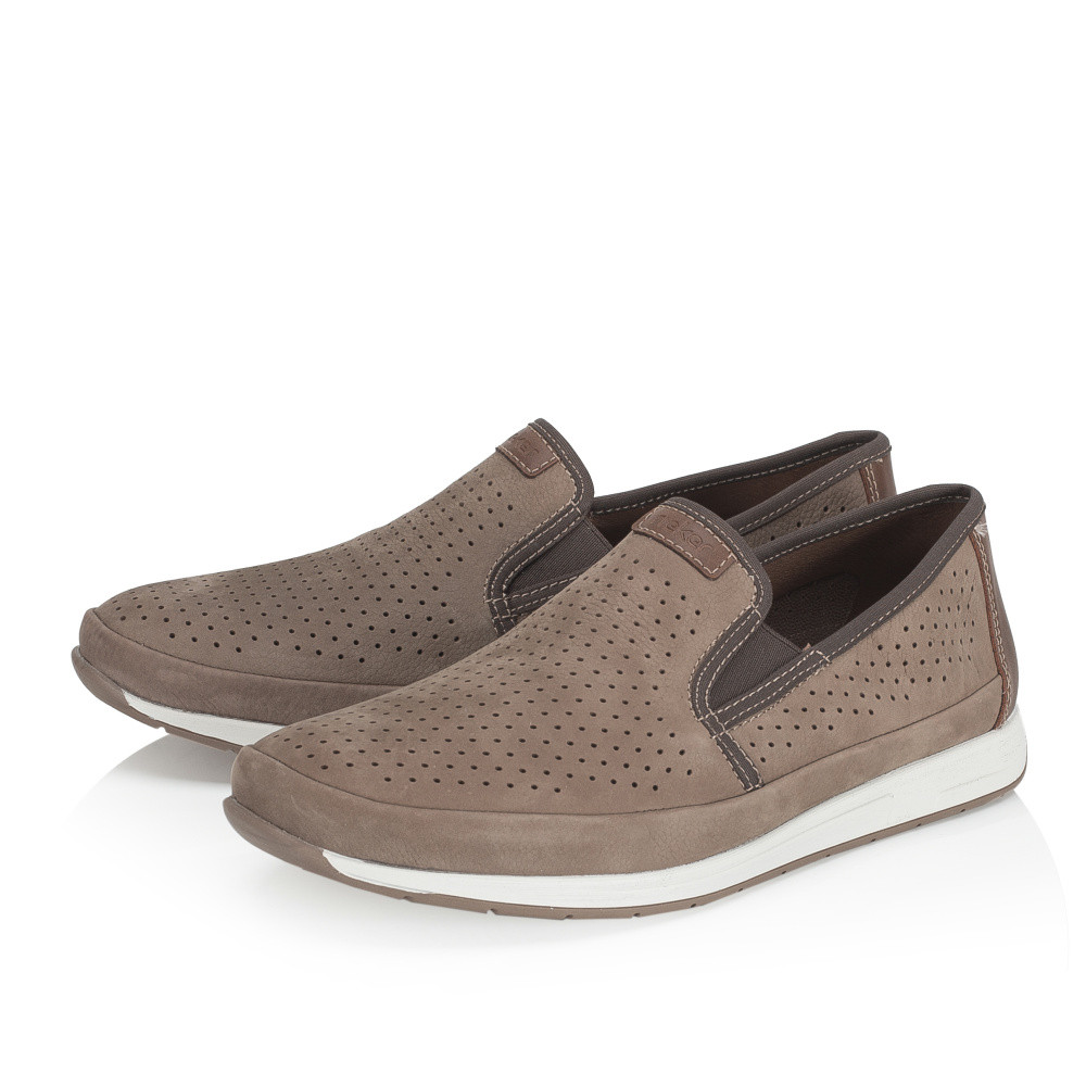 detail Pánské mokasíny RIEKER 11955-64 béžová S6