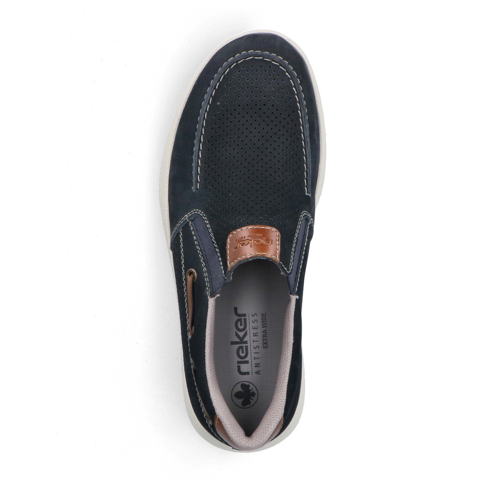 detail Pánské mokasíny RIEKER 16968-14 modrá S6