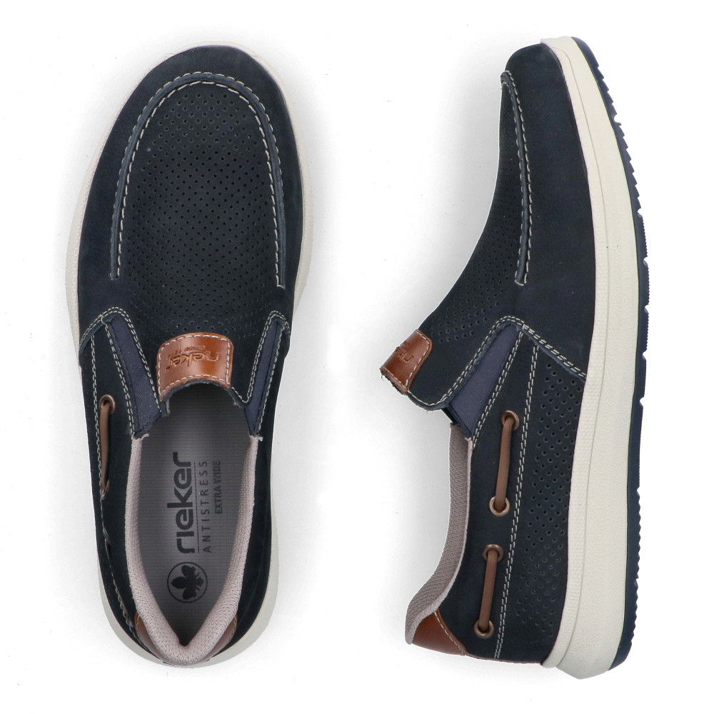 detail Pánské mokasíny RIEKER 16968-14 modrá S6