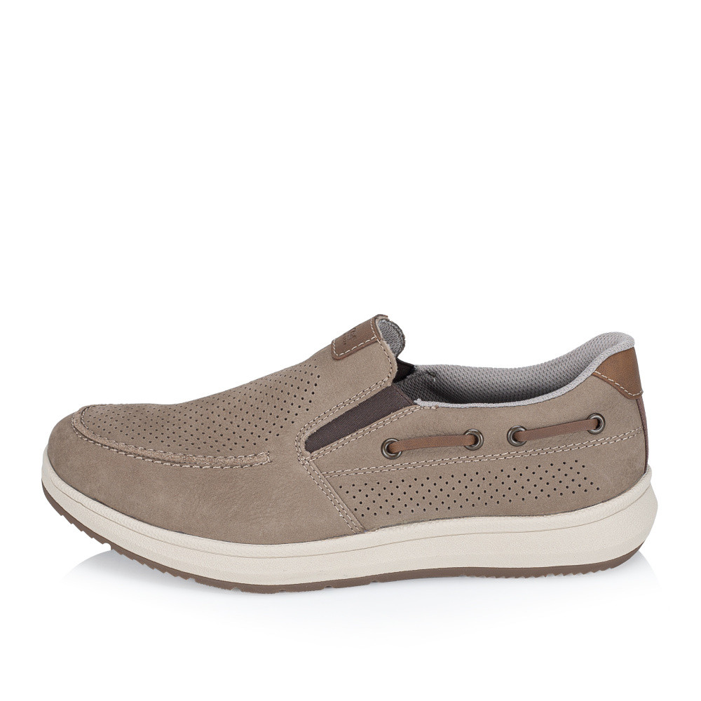 detail Pánské mokasíny RIEKER 16968-64 béžová S6