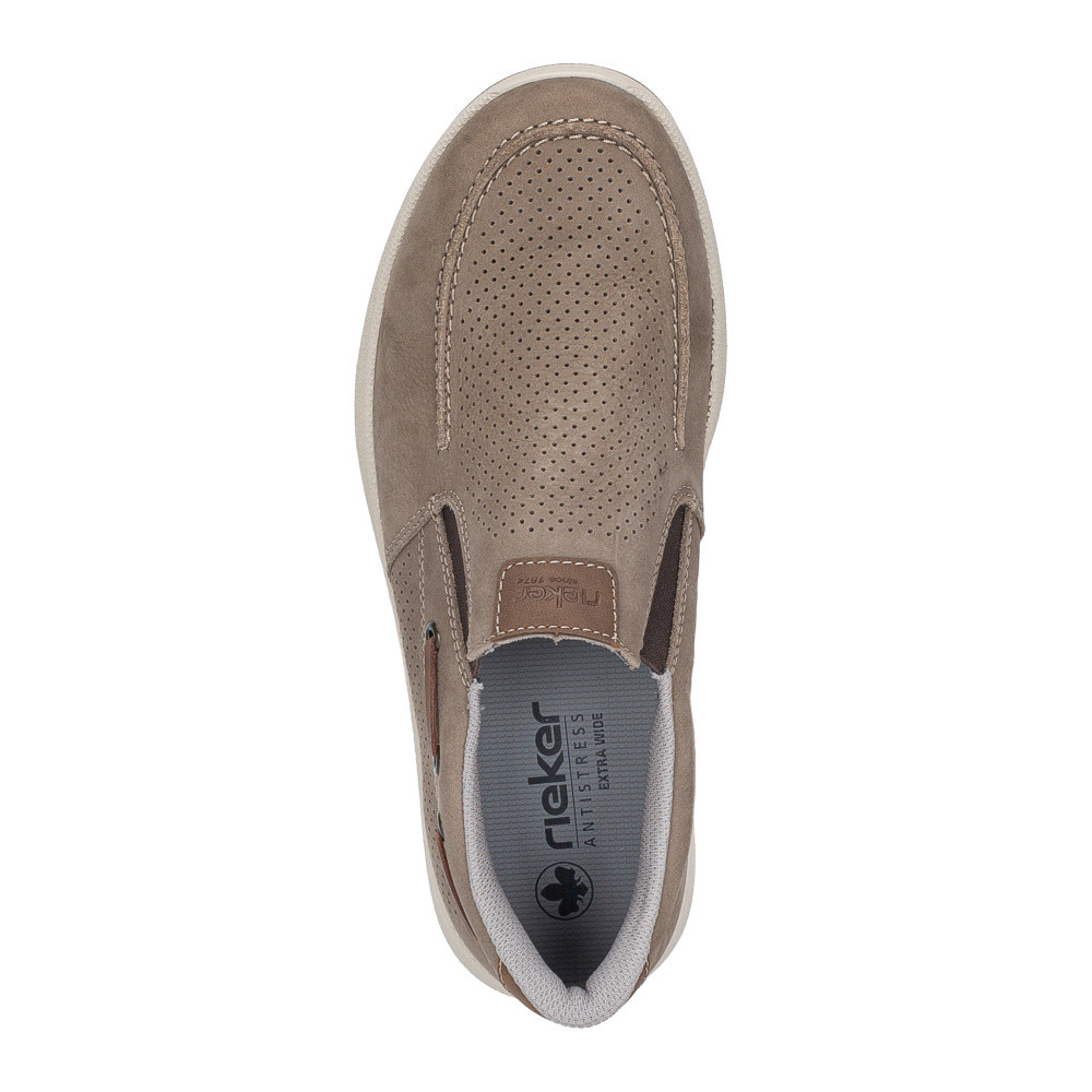 detail Pánské mokasíny RIEKER 16968-64 béžová S6