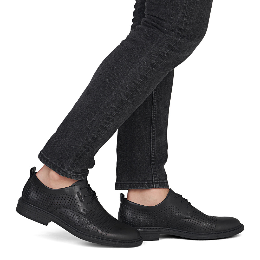 detail Pánské polobotky RIEKER 17626-00 černá S6