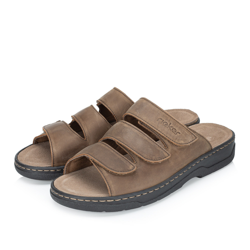 detail Pánské nazouváky RIEKER 20369-25 hnědá S6