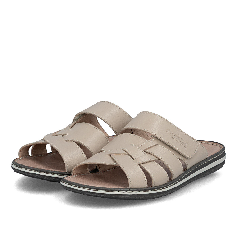 detail Pánské nazouváky RIEKER 21073-60 béžová S6