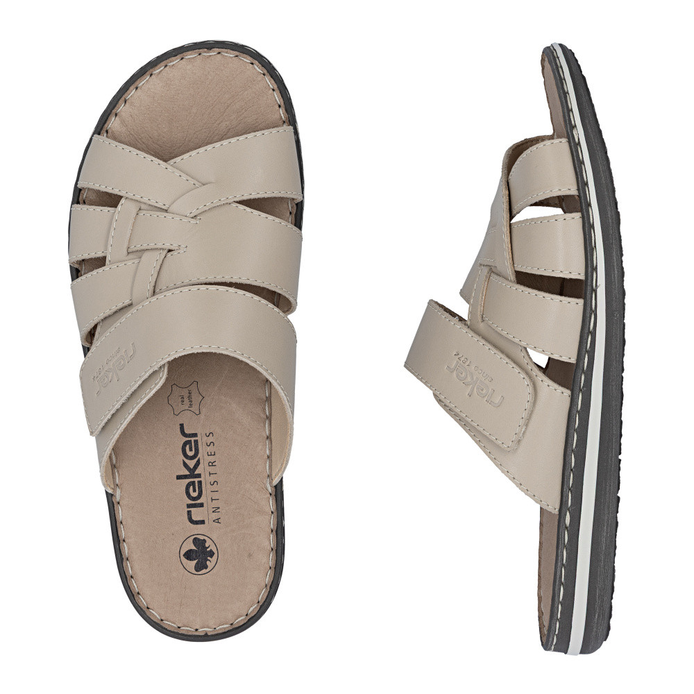 detail Pánské nazouváky RIEKER 21073-60 béžová S6