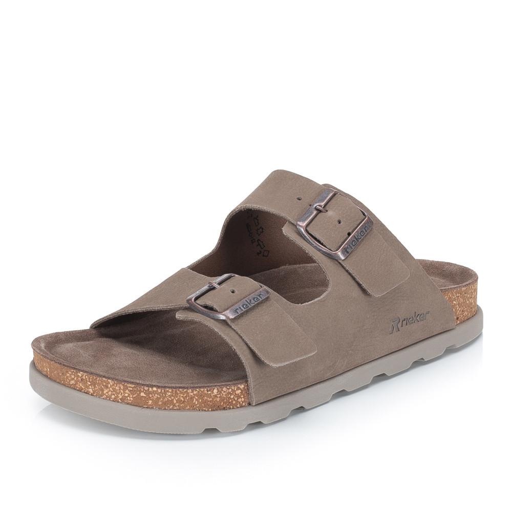 detail Pánské nazouváky RIEKER 21190-64 béžová S6