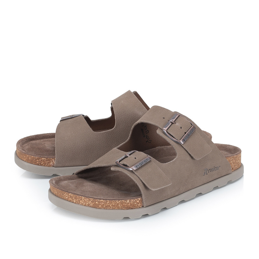 detail Pánské nazouváky RIEKER 21190-64 béžová S6