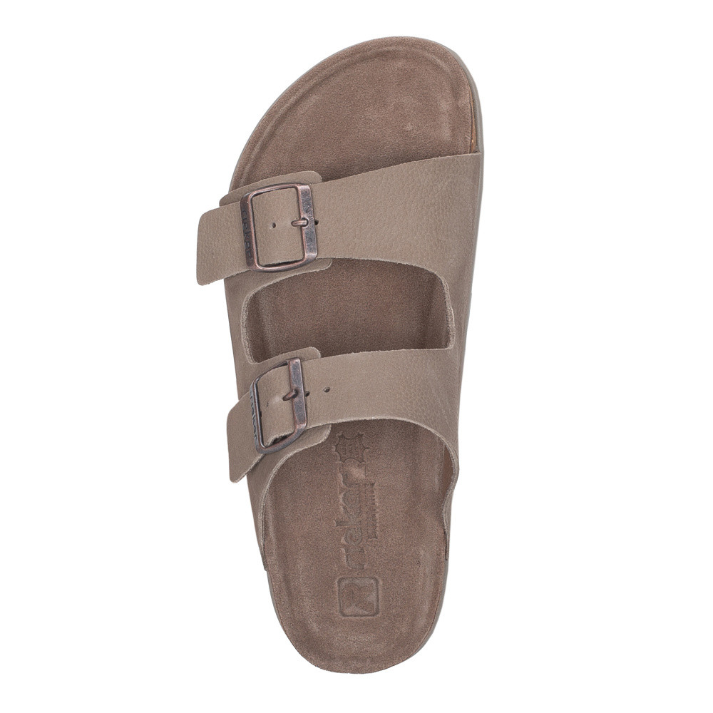 detail Pánské nazouváky RIEKER 21190-64 béžová S6