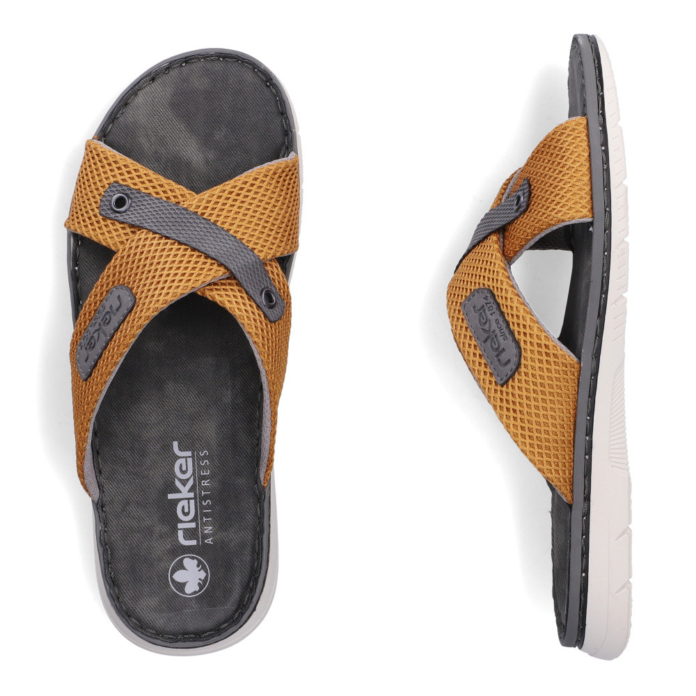 detail Pánské nazouváky RIEKER 21340-68 žlutá S6