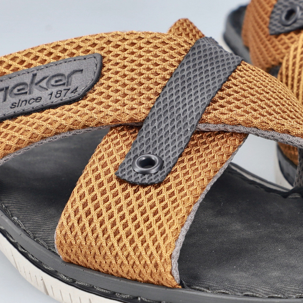 detail Pánské nazouváky RIEKER 21340-68 žlutá S6