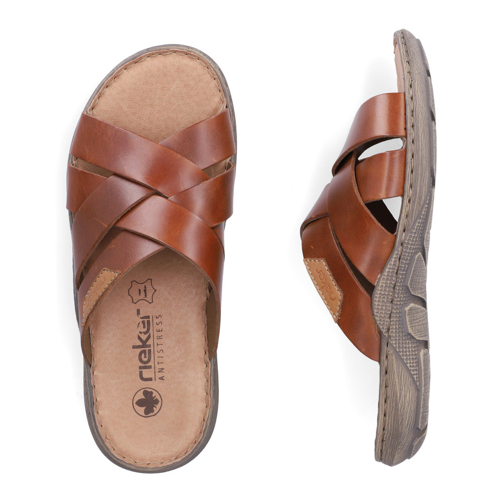 detail Pánské nazouváky RIEKER 22092-24   BROWN   F/S6