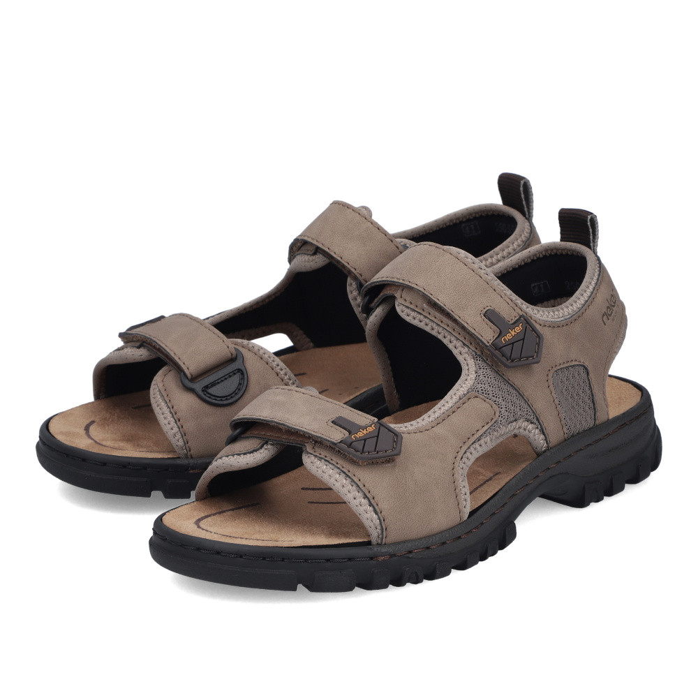 detail Pánské sandály RIEKER 25055-64 béžová S6
