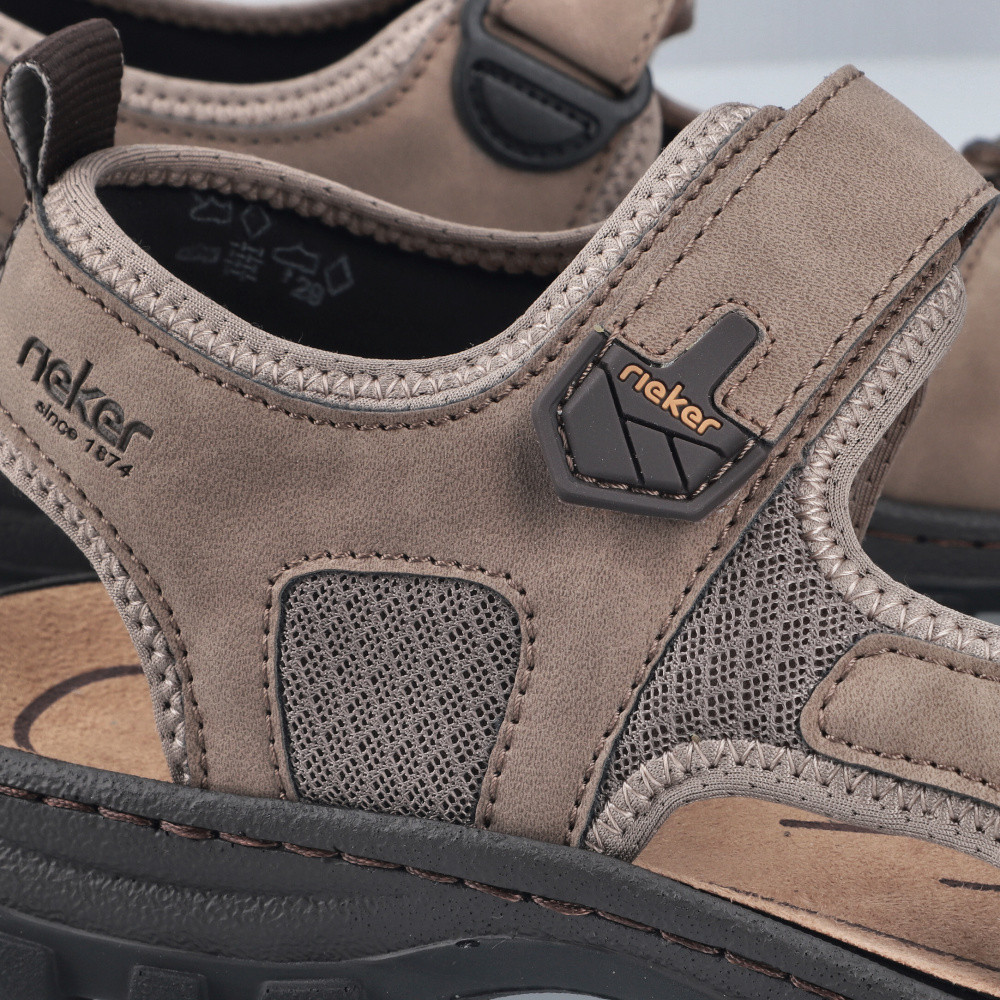 detail Pánské sandály RIEKER 25055-64 béžová S6