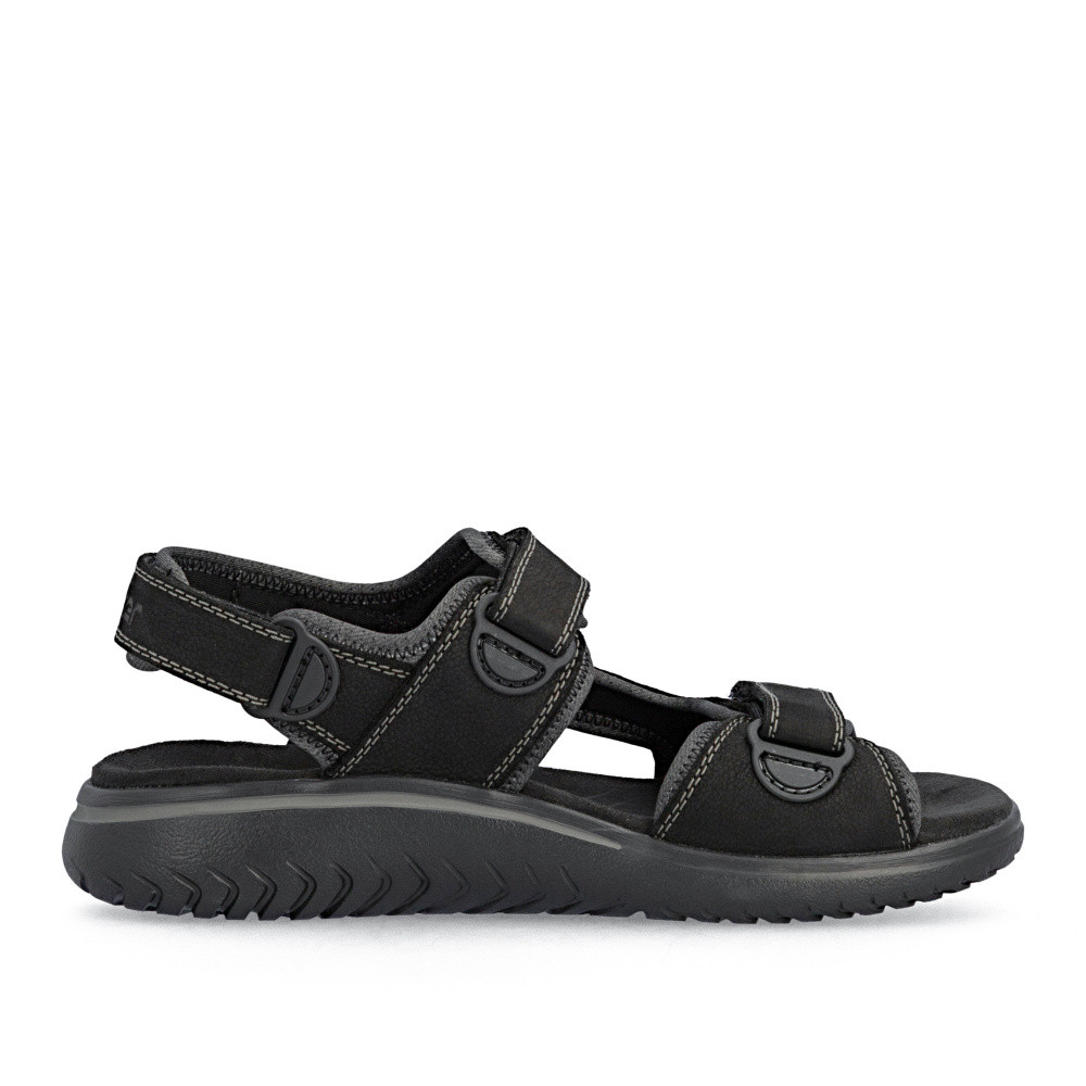 detail Pánské sandály RIEKER 26450-00 černá S6