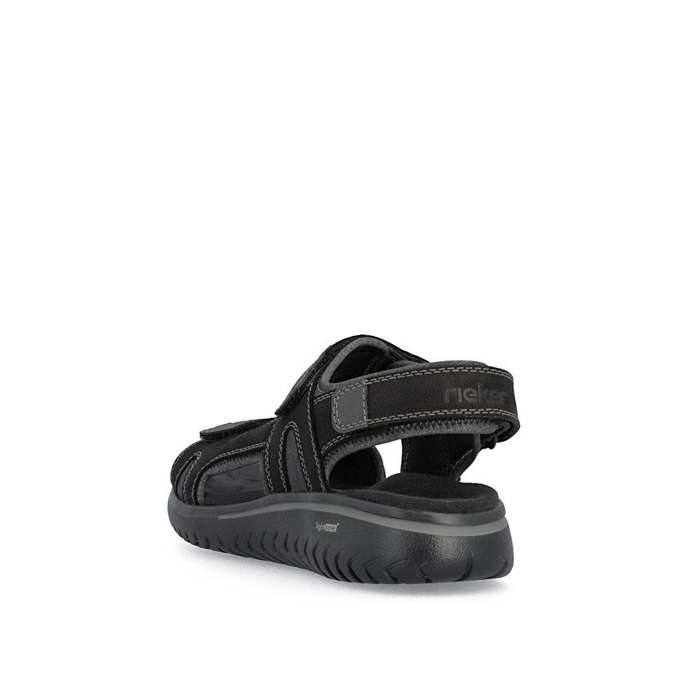 detail Pánské sandály RIEKER 26450-00 černá S6