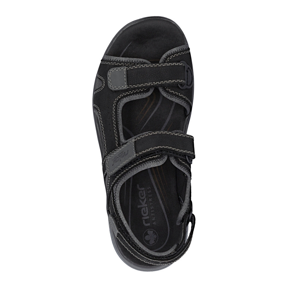 detail Pánské sandály RIEKER 26450-00 černá S6
