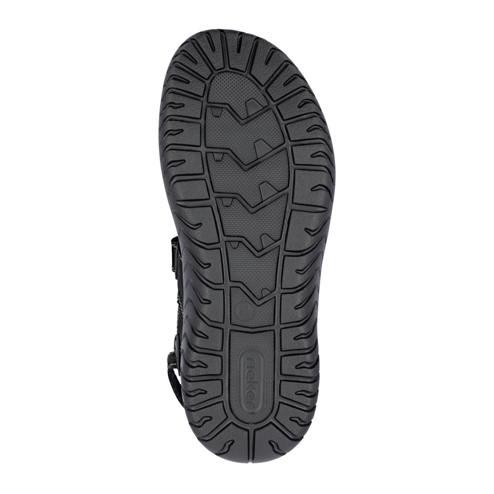 detail Pánské sandály RIEKER 26450-00 černá S6