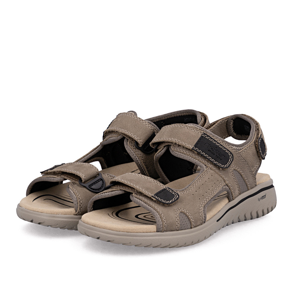 detail Pánské sandály RIEKER 26450-25 hnědá S6