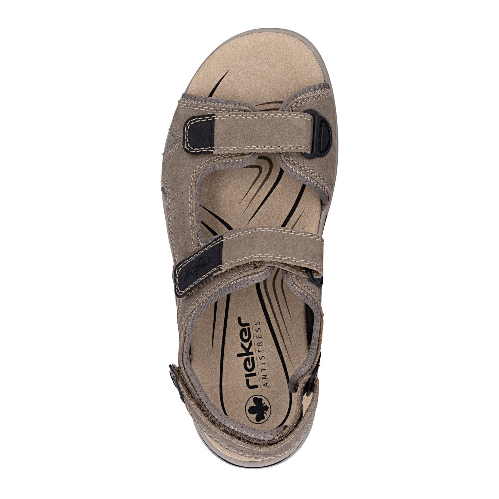 detail Pánské sandály RIEKER 26450-25 hnědá S6