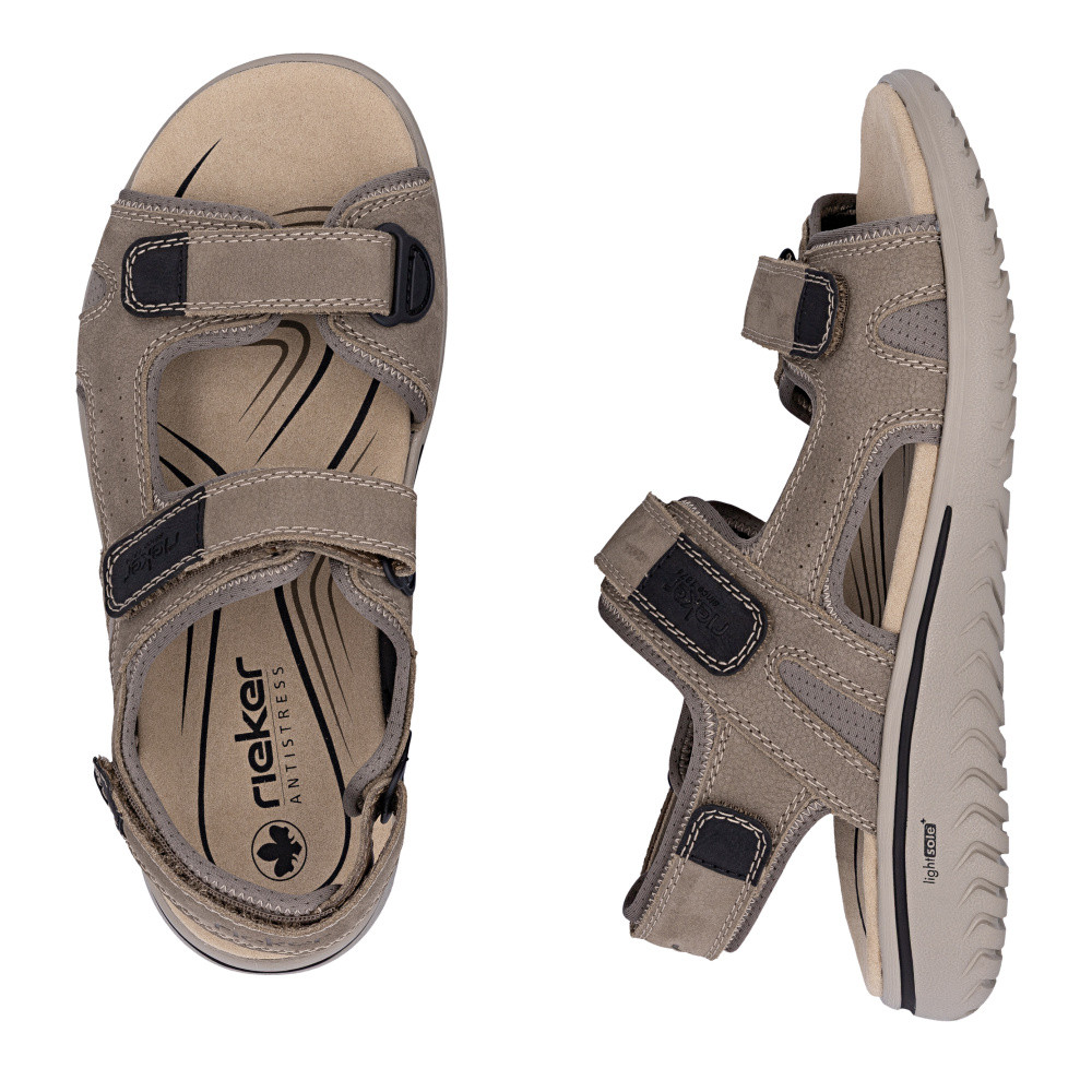 detail Pánské sandály RIEKER 26450-25 hnědá S6