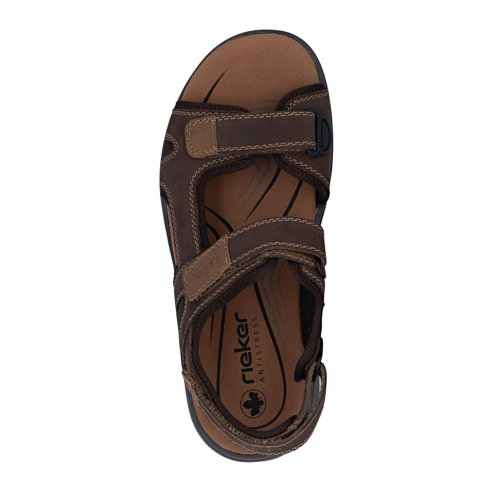 detail Pánské sandály RIEKER 26450-26 hnědá S6