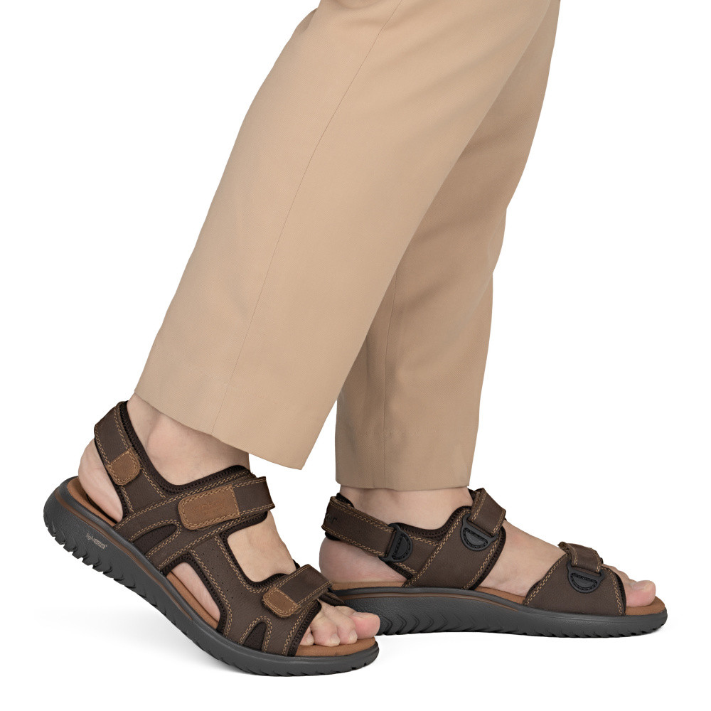 detail Pánské sandály RIEKER 26450-26 hnědá S6