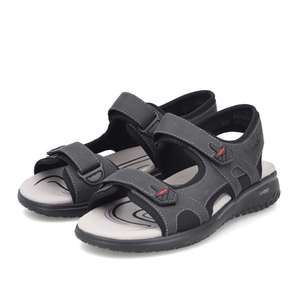 detail Pánské sandály RIEKER 26455-00 černá S6