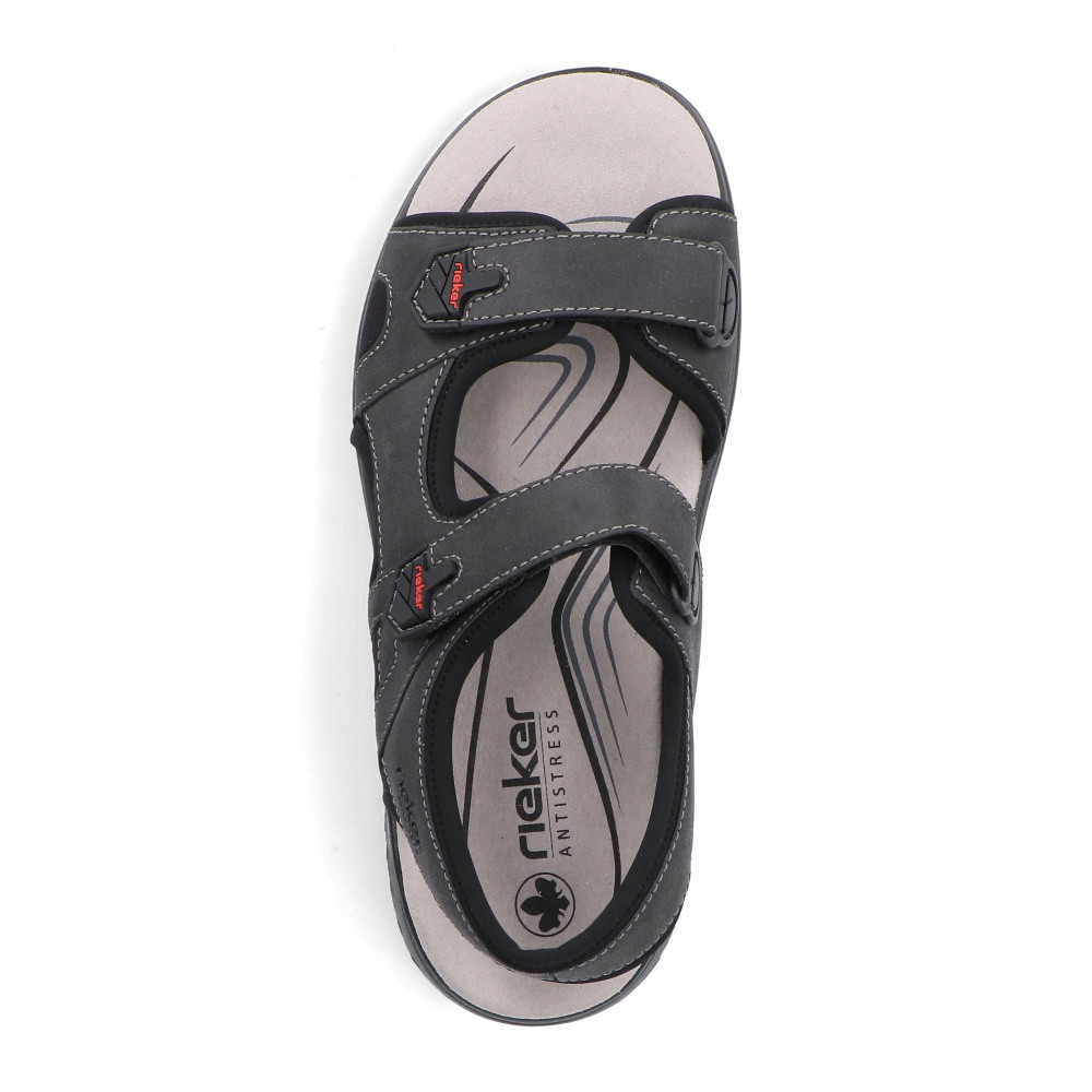 detail Pánské sandály RIEKER 26455-00 černá S6